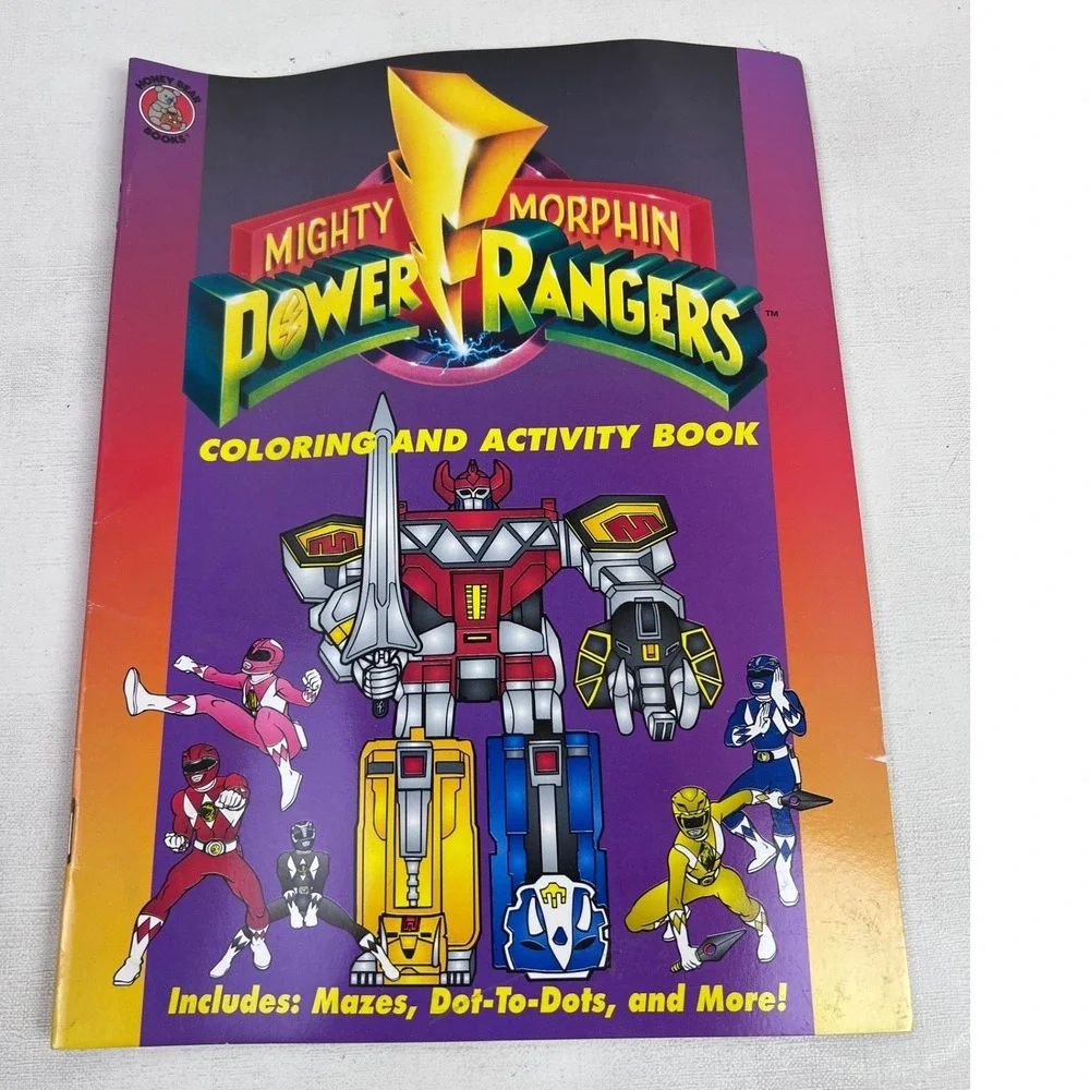 Mighty Morphin Power Rangers Coloring Activity Book‎ Mazes Dot-To-Dots